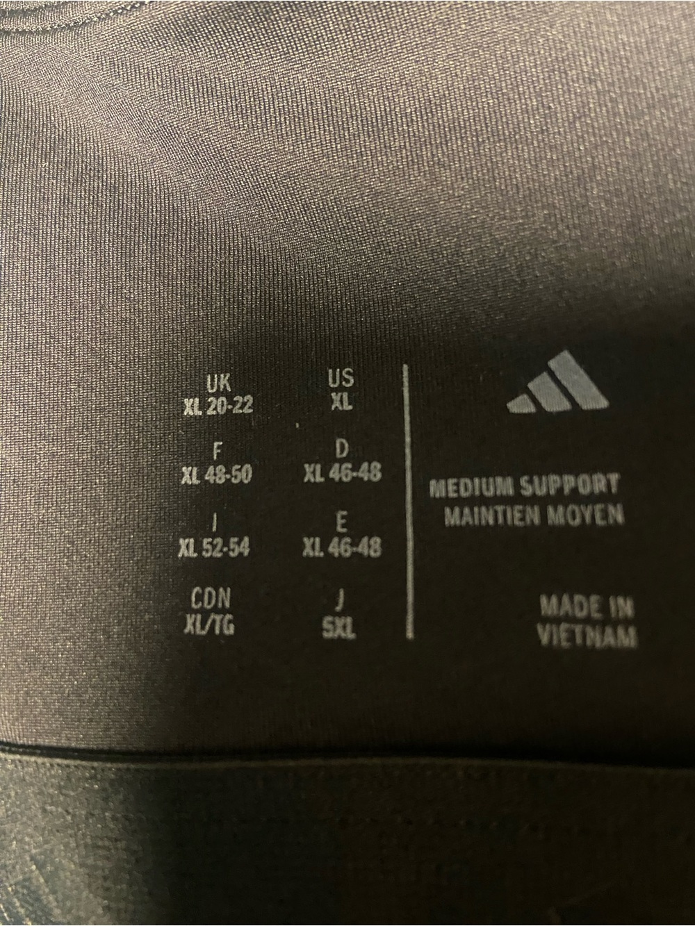 ADIDAS Black Cropped Racerback Tank Top - Picture 5 of 6